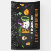 私たちの小さなブーが2つの誕生日バナー – BL 横断幕 (縦)