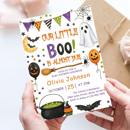 私たちの小さなブーのベビーシャワー 招待状