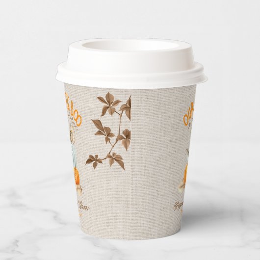 私たちの小さなブーはほとんどデューベイビーシャワー紙カップ 紙コップ (右)