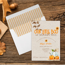 私たちの小さなブーはほとんどデューベビーシャワー招待状