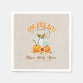 私たちの小さなブーはほとんど赤ちゃんシャワーのナプキン スタンダードカクテルナプキン (正面)