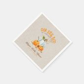 私たちの小さなブーはほとんど赤ちゃんシャワーのナプキン スタンダードカクテルナプキン (角)