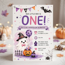 私たちの小さなブーはハロウィンの誕生日パーティーを１歳でお祝い