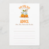 私たちの小さなブーブベイビーシャワーアドバイスゲーム エンクロージャーカード (正面)