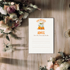 私たちの小さなブーブベイビーシャワーアドバイスゲーム エンクロージャーカード