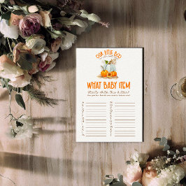 私たちの小さなブーブベイビーシャワー何ベビーアイテムゲーム エンクロージャーカード