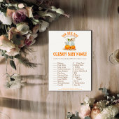 私たちの小さなブーブベイビーシャワー有名人ベビーゲーム エンクロージャーカード