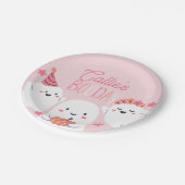 私たちの小さなブー誕生日の装飾 ペーパープレート (アングル)