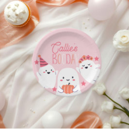 私たちの小さなブー誕生日の装飾 ペーパープレート