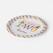 私たちの小さなブー2歳、ハロウィーン2歳の誕生日 ペーパープレート (アングル)