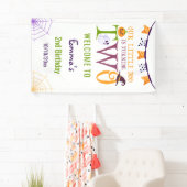 私たちの小さなブー2歳、ハロウィーン2歳の誕生日 横断幕 (インサイチュ)