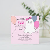 私たちの小さなブー2nd誕生日パーティの招待状 招待状 (スタンド正面)