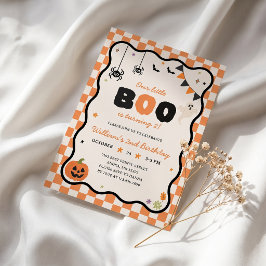 私たちの小さなブー ハロウィン 誕生日 インビテーション
