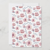 私たちの小さなプリンセスの誕生日パーティー 招待状 (裏面)