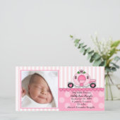 私たちの小さなプリンセス写真の誕生のお知らせ 案内状 (スタンド正面)