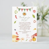 私たちの小さなミートボール誕生日 サンキューカード (スタンド正面)