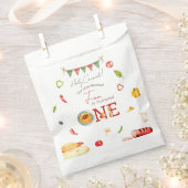 私たちの小さなミートボール 1歳の誕生日 フェイバーバッグ (クリップ留めされた状態)