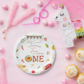 私たちの小さなミートボール 1歳の誕生日 ペーパープレート (パーティー)