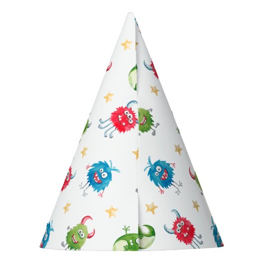 私たちの小さなモンスターの誕生日パーティー パーティーハット (裏面)