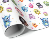 私たちの小さなモンスターの誕生日パーティー ラッピングペーパー (ロールコーナー)