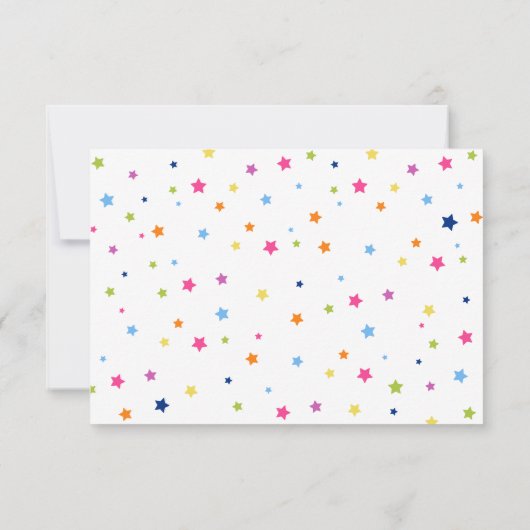 私たちの小さなモンスターの誕生日 サンキューカード (裏面)