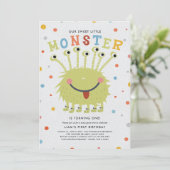 私たちの小さなモンスターの誕生日 招待状 (スタンド正面)