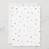 私たちの小さなモンスターの誕生日 招待状 (裏面)