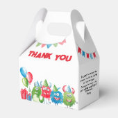 私たちの小さなモンスター | 誕生日パーティー フェイバーボックス (正面サイド)