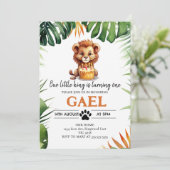 私たちの小さなライオン王 誕生日1周年 招待状 (スタンド正面)