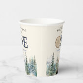 私たちの小さなランバージャックベアーブルー1st誕生日パーティー 紙コップ (右)