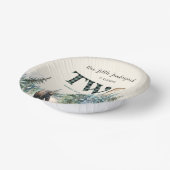 私たちの小さなランバージャックベア第2の誕生日パーティー ペーパーボウル (傾斜あり)