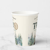 私たちの小さなランバージャックベア第2の誕生日パーティー 紙コップ (右)