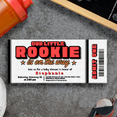 私たちの小さなルーキーがやってくる チケット招待状 招待状