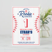 私たちの小さなルーキーの野球の誕生日パーティー 招待状 (スタンド正面)