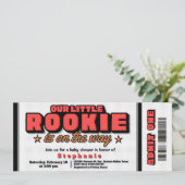私たちの小さなルーキー誕生の招待状 招待状 (スタンド正面)