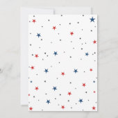 私たちの小さなルーキー野球の初誕生日を打者 招待状 (裏面)