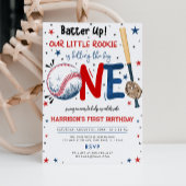 私たちの小さなルーキー野球の初誕生日を打者 招待状