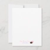 私たちの小さなレディバグは、... 招待状 (裏面)