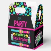 私たちの小さなレトロネオン80の誕生日パーティー フェイバーボックス (オープン)