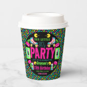 私たちの小さなレトロネオン80の誕生日パーティー 紙コップ (正面)