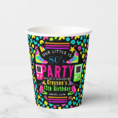 私たちの小さなレトロネオン80の13th誕生日パーティー 紙コップ (正面)