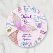 私たちの小さな人魚のワンダーザ海の最初の誕生日 フェイバータグ (裏面)