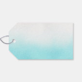 私たちの小さな人魚の写真の誕生日パーティー ギフトタグ (裏面横)