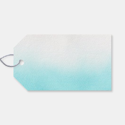 私たちの小さな人魚の写真の誕生日パーティー ギフトタグ (裏面横)