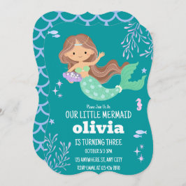 私たちの小さな人魚の女の子誕生日パーティー