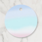 私たちの小さな人魚の女の子4th誕生日パーティー フェイバータグ (裏面)