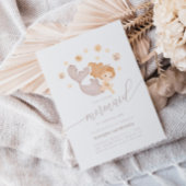 私たちの小さな人魚の海の女の子ボホ誕生日パーティー 招待状