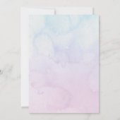 私たちの小さな人魚の魔法の誕生日パーティー 招待状 (裏面)