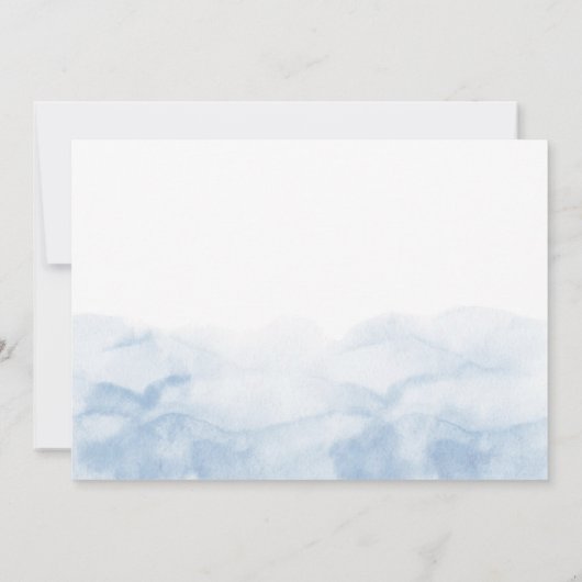 私たちの小さな人魚の3th誕生日パーティーの写真 招待状 (裏面)