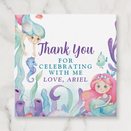 私たちの小さな人魚は、ありがとう フェイバータグ (正面)